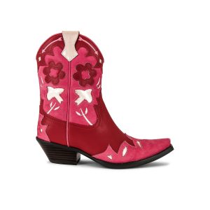 Red Short Cowboy Boots Jeffrey Campbell