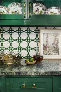 Detailed Green Tilework in Butler's Bar by Creative Tonic