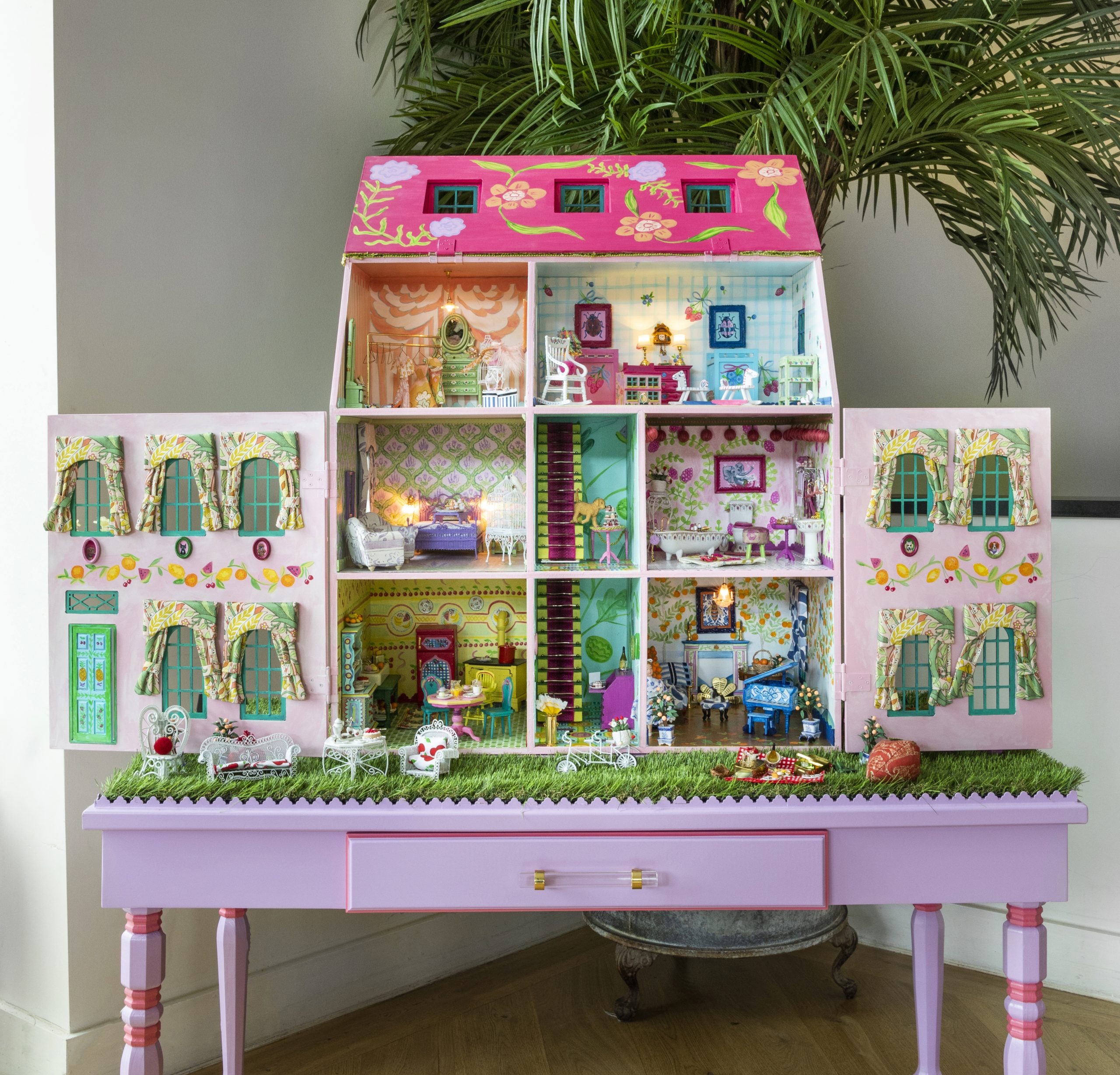 Our “ColorFULL Fruit Salad Cottage” Dollhouse