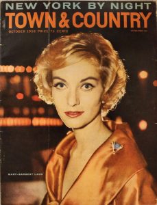 Mary Sargent Ladd on the cover of Town & Country Magazine