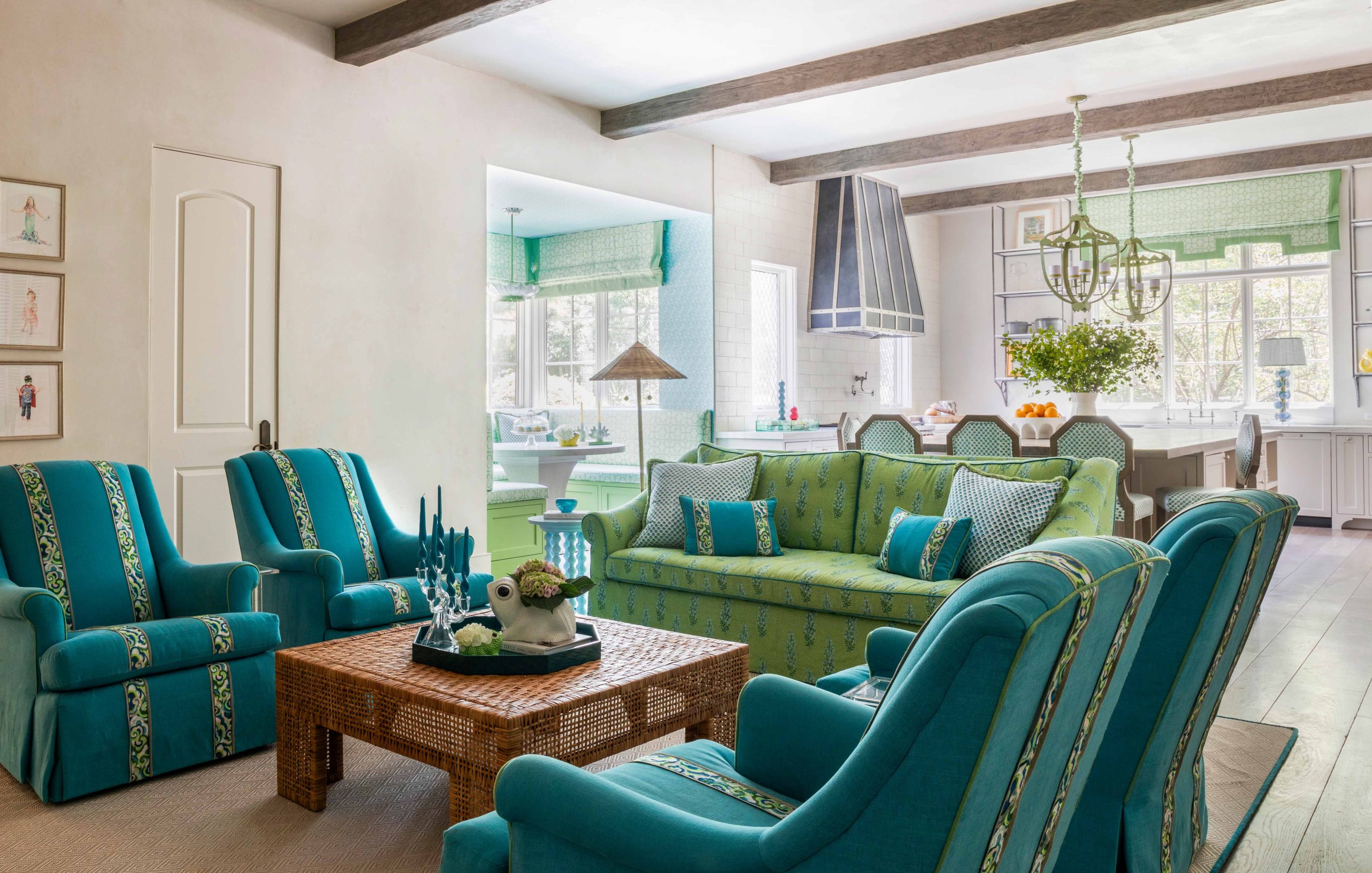 Colorfully Traditional • Creative Tonic Design • Houston Interior Design
